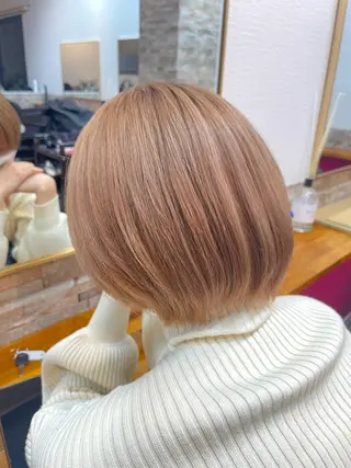 ショート SALOWIN心斎橋Suite店所属・ブリーチ毛にもできる 縮毛矯正|鷹司郎のヘアスタイル