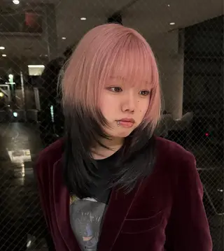 ミディアム レイヤーカット/ ボブカット/ケンヤのヘアスタイル