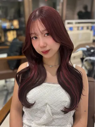 ロング カラー 縮毛・髪質改善🩰 mai🐰ྀི🤍のヘアスタイル