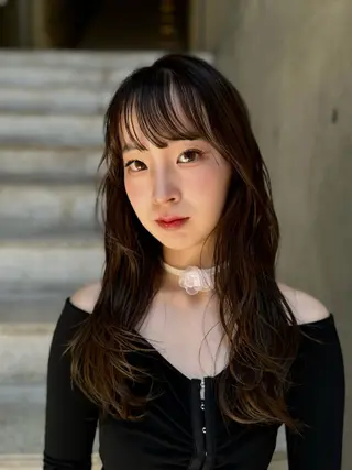 ロング カラー ヘアアレンジ sia所属・Nene Murakamiのヘアスタイル