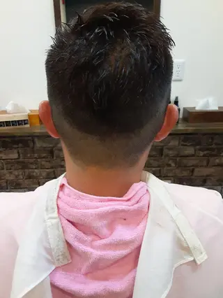 ショート メンズ キッズ カラー ルシア美容室|岸和田 《メンズ歓迎！》山﨑のヘアスタイル