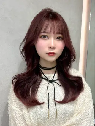ロング カラー 韓国ヘア×髪質改善 サロンmareのヘアスタイル