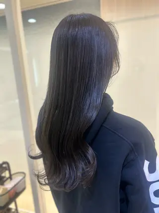 ロング カラー 艶質改善/縮毛矯正 ササキナツミのヘアスタイル