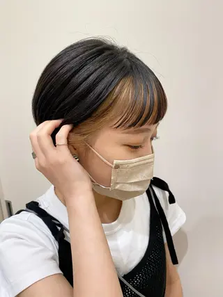 ショート カラー みやび🫧髪質改善 🫧透明感カラー🫧のヘアスタイル