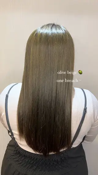 ロング カラー なかやま みおのヘアスタイル