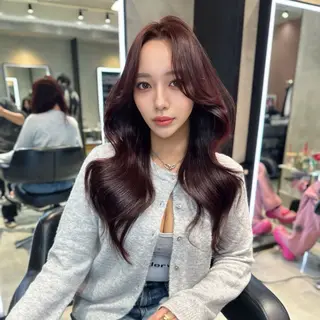 ロング カラー 中韓🇨🇳🇰🇷 🤍TAKAHIROのヘアスタイル