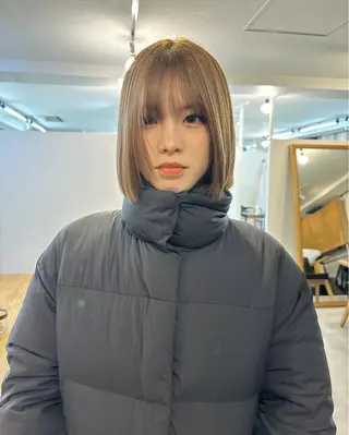 ショート カラー SALT WATER所属・南堀江ハイトーン ×カットMIKU🍒のヘアスタイル