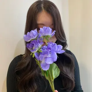 ロング カラー 韓国×巻ける髪質改善 💍maki💍のヘアスタイル