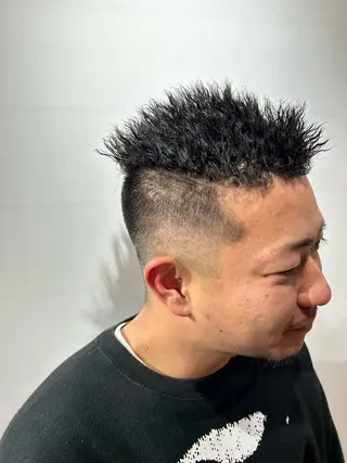 パーマ メンズ 久保 陵伽のヘアスタイル