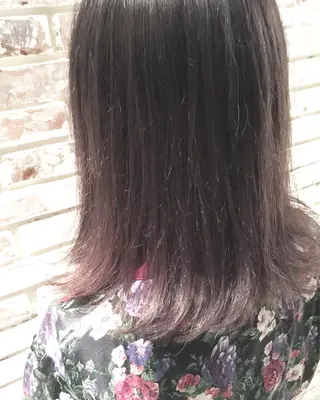 ミディアム カラー CALAMARI所属・【渋谷で人気】艶髪× 髪質改善/ツヤカラーのヘアスタイル