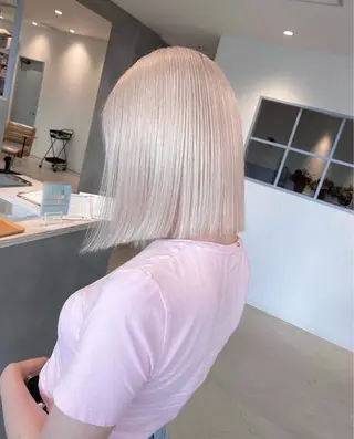 ミディアム カラー 名古屋/デザイン/ ブリーチ/松井亮磨のヘアスタイル