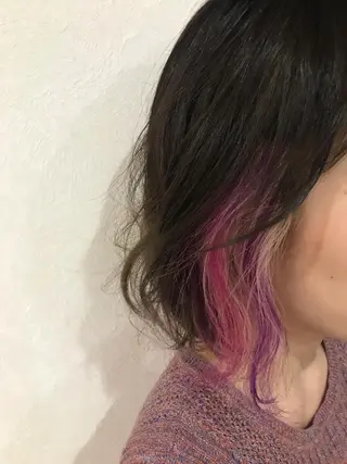 ミディアム カラー 松岡 恭弘のヘアスタイル