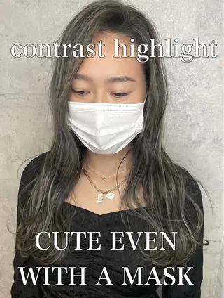 ロング カラー レイヤー/ウルフ ハイトーンhiroのヘアスタイル