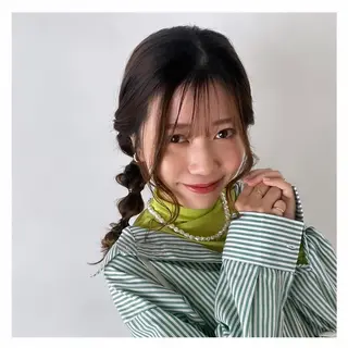 ミディアム ❁⃘ ち だ り さ ❁⃘のヘアスタイル