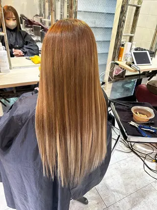 ロング カラー ‼️最新ハネエクステ 原宿のヘアスタイル