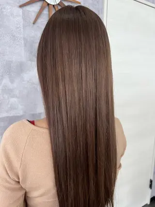 ロング 髪質改善カラー🎀 アイブロウ✨麗華のヘアスタイル