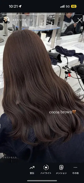 セミロング カラー モテ髪💕ハイトーン yuriaのヘアスタイル