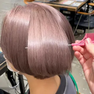 ショート カラー 為近日向子🐥暖色 💘顔周りカット🌈のヘアスタイル