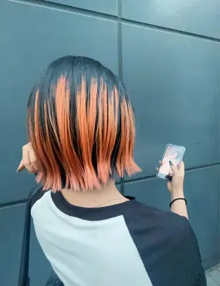 ミディアム カラー KY-GO のぞみのヘアスタイル