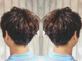 ショート カラー パーマ メンズ boutique misakiのヘアスタイル
