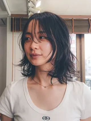 ミディアム 梅田  illfrere 所属・イルフレール ryuのヘアスタイル