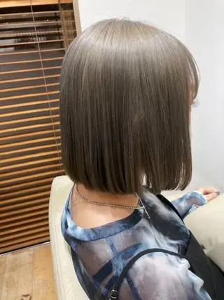 ショート カラー 銀座⚜️【脱白髪染め 美髪矯正】トグチのヘアスタイル