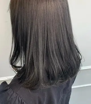 ミディアム カラー 韓国ヘア🍒渡辺 咲🍒のヘアスタイル