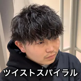 ショート パーマ メンズ EMANON池袋店所属・池袋メンズNo.1 増田リツヤのヘアスタイル
