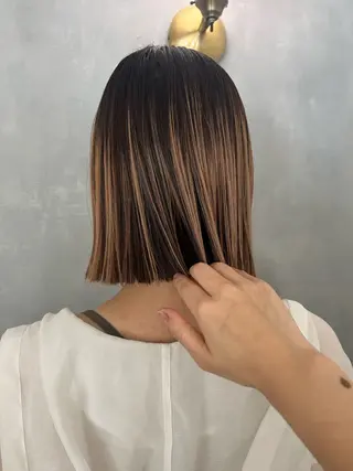 ショート カラー 🦖ミニボブ/ボブ /MOEKA🦕のヘアスタイル