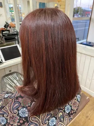 ミディアム ~tie.  kurasiki hair salon所属・郷原 奈々のヘアスタイル