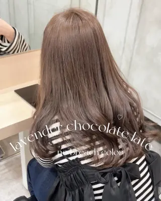 ロング カラー misaki🩰🤍 まろみ透け感カラーのヘアスタイル