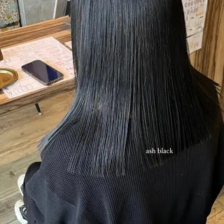 セミロング カラー an.nico所属・レイヤー/透明感艶 カラー丸山ななほのヘアスタイル