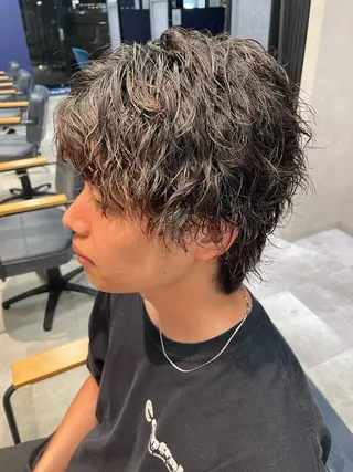 パーマ メンズ メンズ限定そらパーマ カラーモデル募集🍯のヘアスタイル