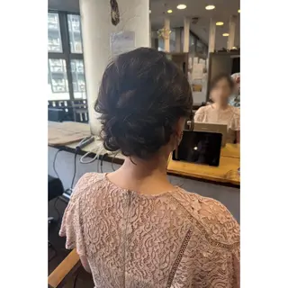 セミロング ハイトーン/ ダブルカラー/透明感のヘアスタイル