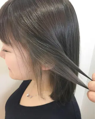 ミディアム カラー 永井 大希のヘアスタイル