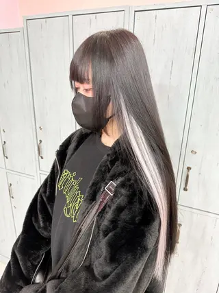 セミロング ❄️💛エクステ ブリーチ❄️yukiのヘアスタイル