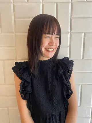 ミディアム みやけ ひなのヘアスタイル