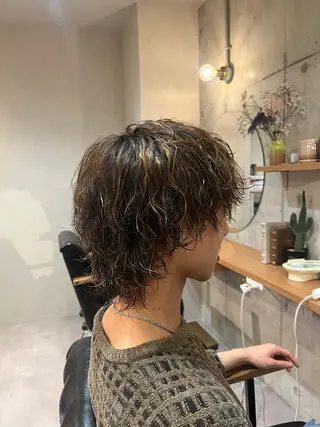 カラー パーマ メンズ Lamp所属・🌀メンズパーマ🌀 🐏丸山祐宇🐏のヘアスタイル