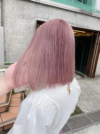 ショート カラー メンズ ネイル 【ブリーチ】色落ち* お任せ🎀俊介のヘアスタイル