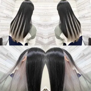 ロング カラー "PEPPU "所属・派手髪、ハイトーン ショートヘアShinのヘアスタイル