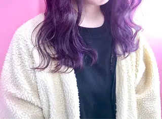 ミディアム カラー _WHITE高槻所属・_WHITE高槻店 yusukeのヘアスタイル