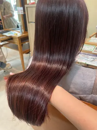 ロング 透明感カラー⭐️🌈 野村玲美のヘアスタイル