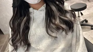 ミディアム カラー mimiiy梅田 中崎町ハイトーンのヘアスタイル