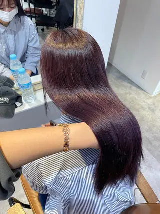 セミロング カラー 似合わせカラー 梅田 ayanaのヘアスタイル