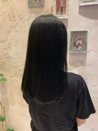 ロング カラー 川井麻由🎀アイドル 量産🎀ピンクカラーのヘアスタイル