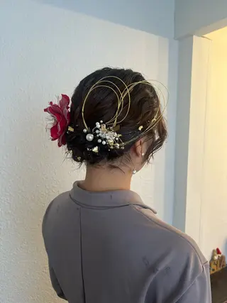 ミディアム カラー ヘアアレンジ 🍒ᩚ名駅/艶髪 縮毛矯正/あゆ🍒ᩚのヘアスタイル