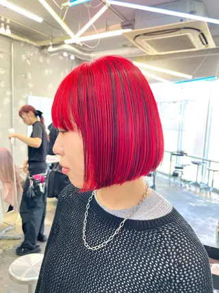 ショート カラー ヘアアレンジ レイヤーカットとハイ トーン/HIROKIのヘアスタイル