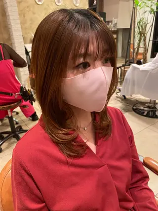 ミディアム granew*所属・sakamoto sayaのヘアスタイル