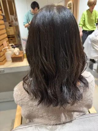 ミディアム 鄭 勇太のヘアスタイル