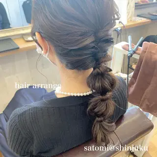 ヘアアレンジ 淡色ふんわりhair 新宿satomiのヘアスタイル